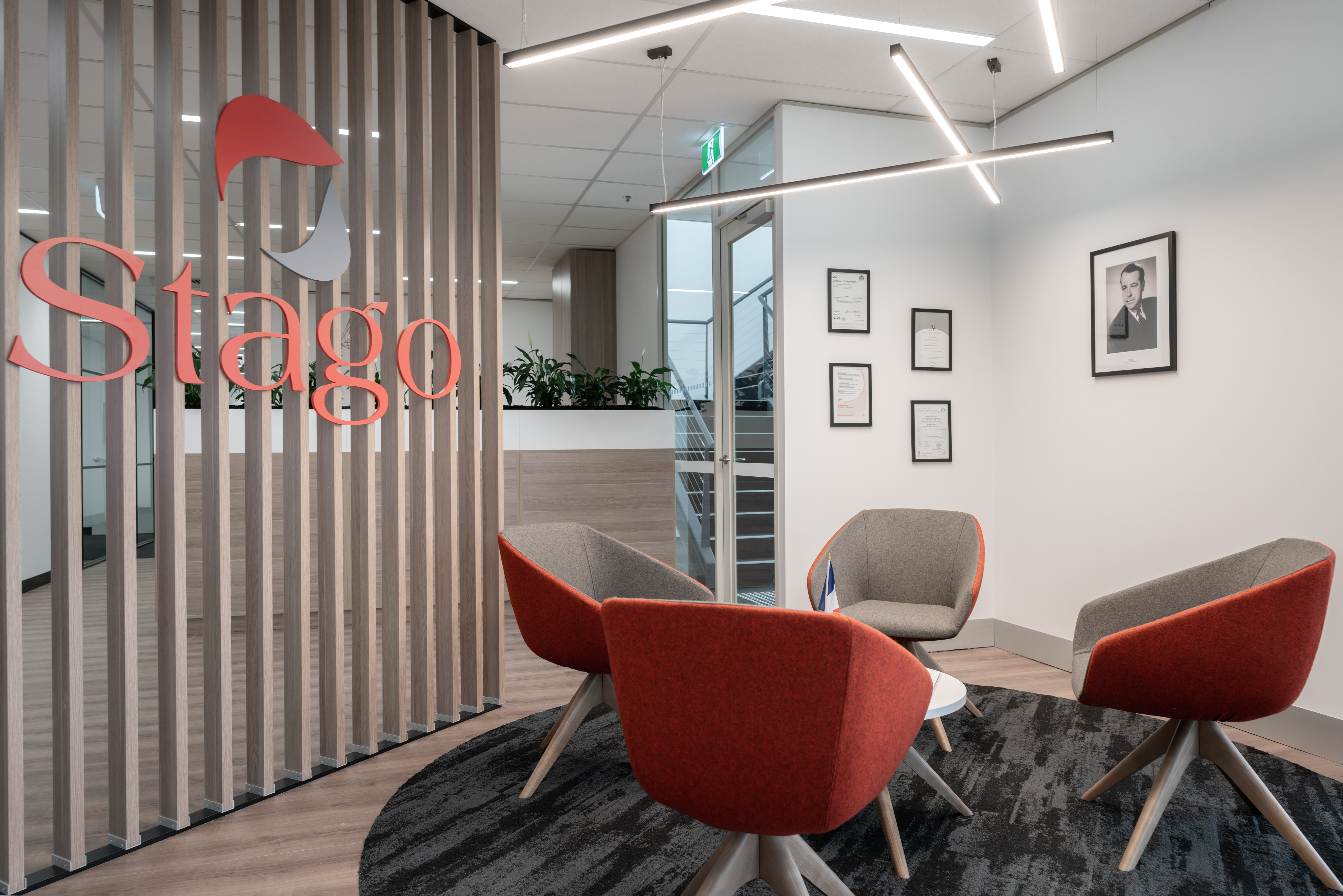 Stago in Australia and New-Zealand head office lobby