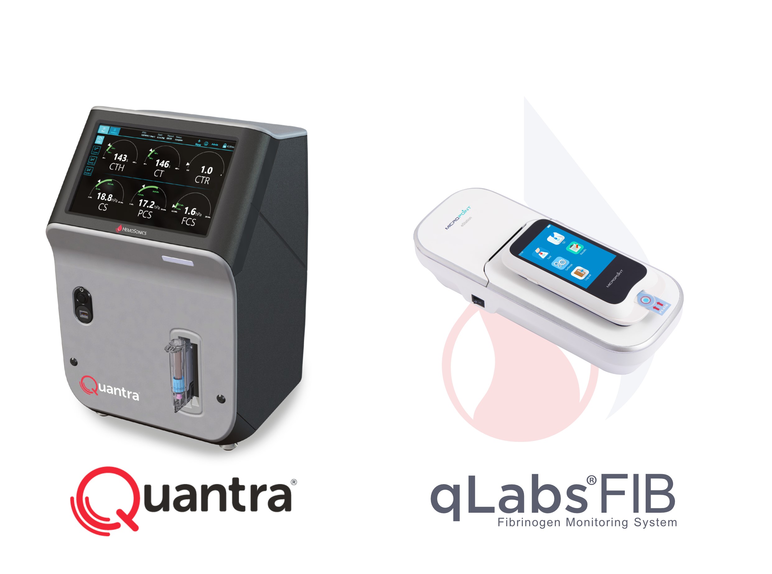 Stago's Point-of care range:  Quantra QLabs FIB-systems